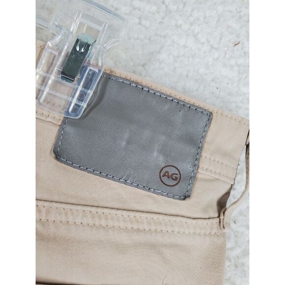 Adriano Goldschmied AG Pants Everett Slim Straight Mens 33x29.5 Beige Khaki - Picture 12 of 14